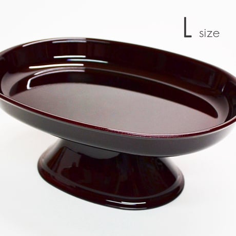 小判型供物台 Lサイズ 7寸 長手三宝 お供物台 033ワインレッド タメ プラスチック製 仏具