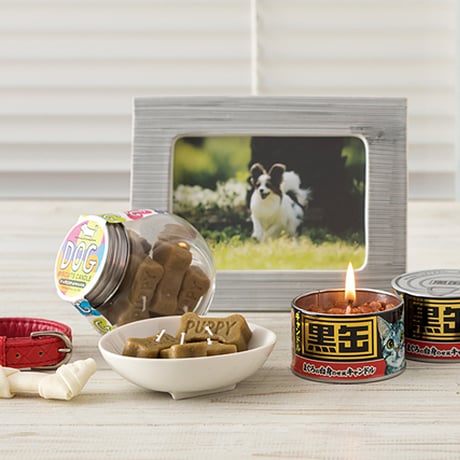 お供えキャンドル ペット ドッグビスケットキャンドル 001 犬用 ろうそく ローソク ろーそく 蝋燭