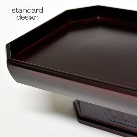 長手三宝 お供物台 020 紫檀調 プラスチック仏具 紫檀 幅２４cm 奥行１３.８cm 高さ６.５cm 仏具