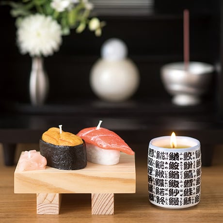 お供えキャンドル 016 緑茶 お茶 ろうそく ローソク ろーそく 蝋燭 好物キャンドル