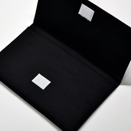 念珠ケース Ｓサイズ 数珠ケース 数珠袋 164 ブラック 黒 つむぎ 紬 マジックタイプ 創価学会用 SGI SOKA