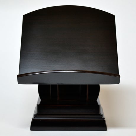 過去帳台 (高い足) ５.０寸 見台 037 黒檀調 黒檀 プラスチック 高さ１９cm 幅１５cm 奥行１３cm