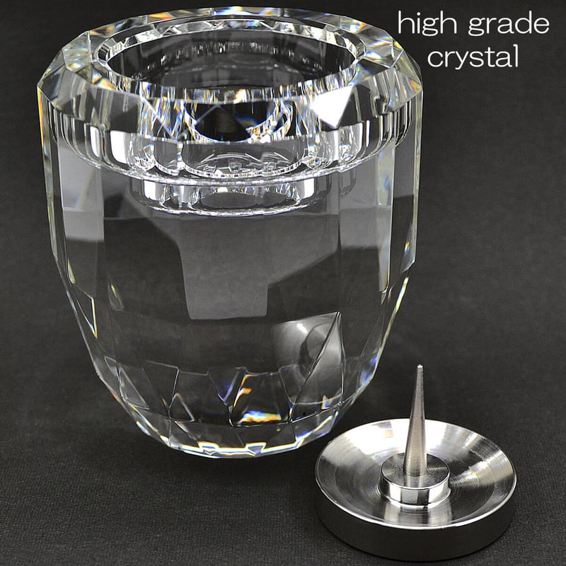 ろうそく立て 1本 024 クリア 灯立て 創価学会仏具 高級