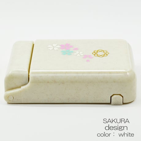 お守りご本尊ケース 030 桜模様 ホワイト スタンド切り替え式 収納ケース 創価学会用 SGI SOKA