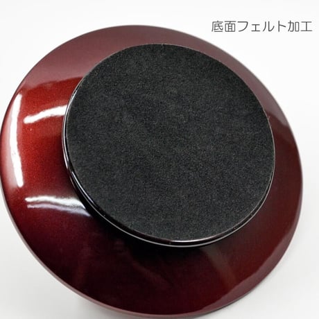 三宝 お供物台 035 ワインボカシ メラミン樹脂 丸型 モダンデザイン 仏具