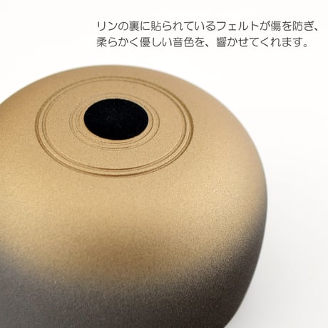 リンセット 083 台座ダークレッド りん棒黒檀 マットブラックゴールド ミニ仏壇用 仏具 りんセット コンパクトリンセット