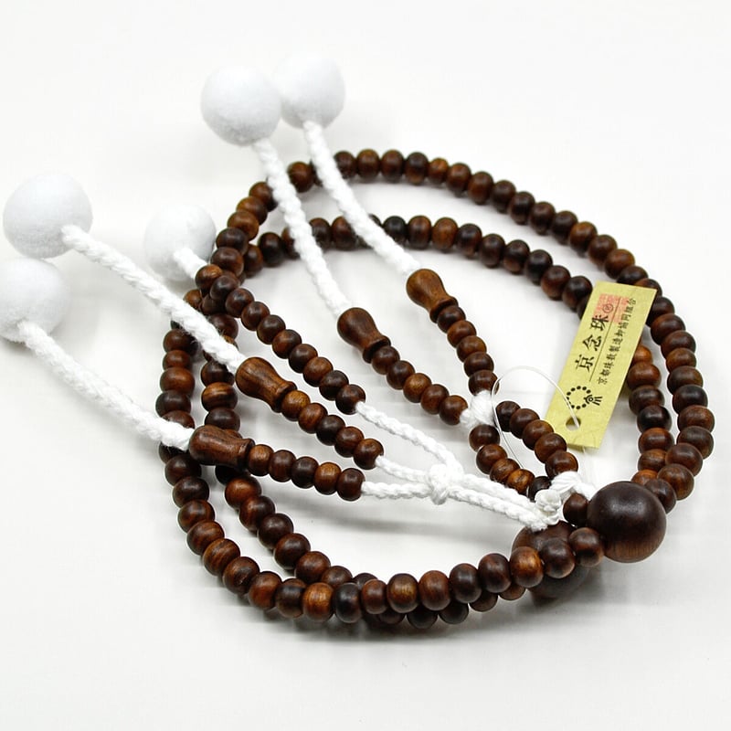 数珠 男性用 紳士用数珠 木製念珠 尺 Mサイズ 006 栴檀 せんだん