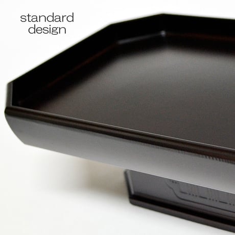 長手三宝 お供物台 019 黒檀調 プラスチック仏具 黒檀 幅２４cm 奥行１３.８cm 高さ６.５cm 仏具