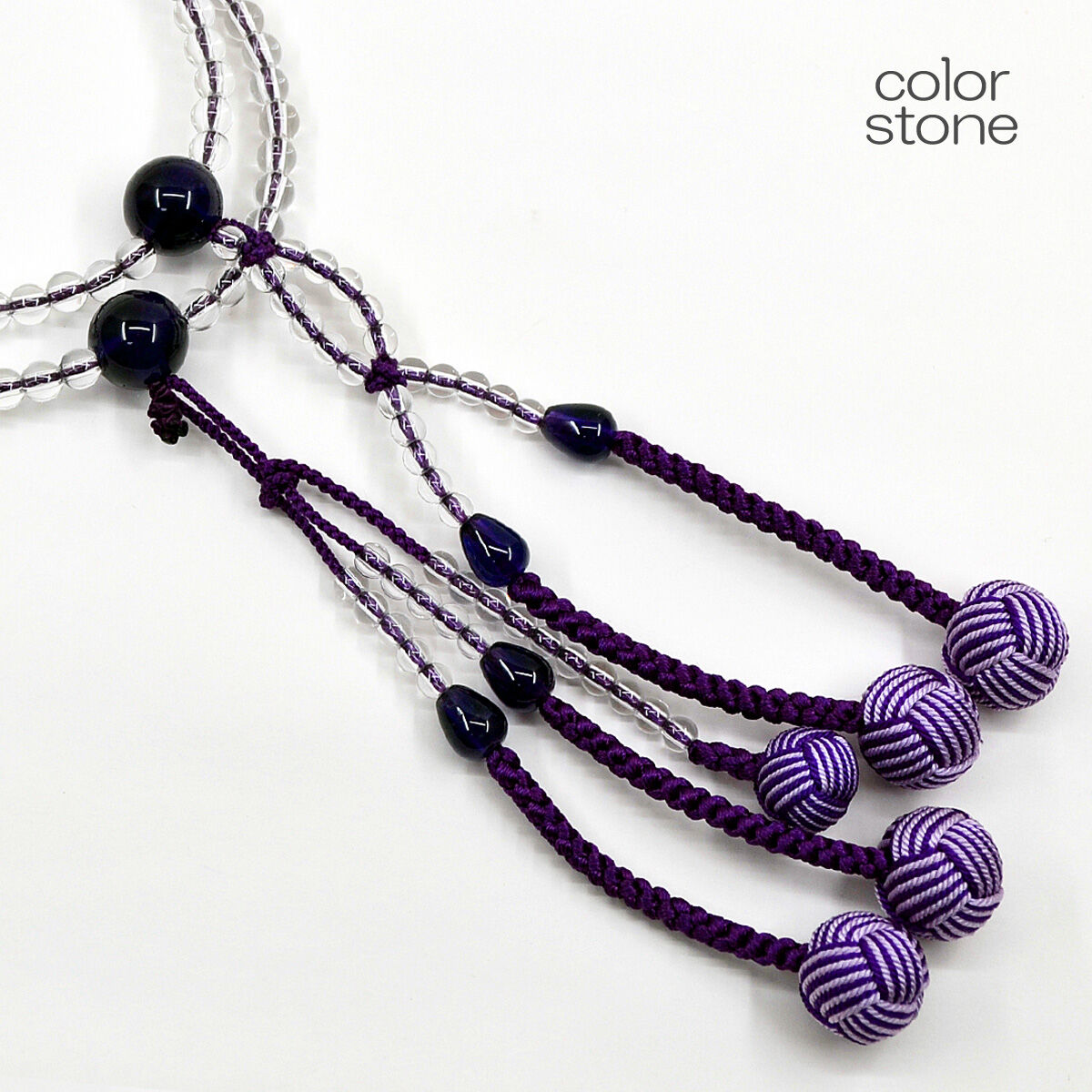 フォロー割　高級天然石　水晶念珠　菊梵天 フォロー割 高級天然石 水晶念珠 菊梵天