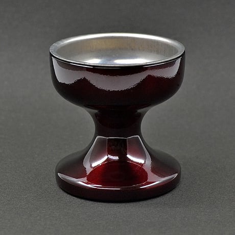 仏器 茶器セット 051 ワインレッド エンジ 合金属製 創価学会用仏具 ご飯入れ お水入れ 茶碗 仏茶器 SGI SOKA