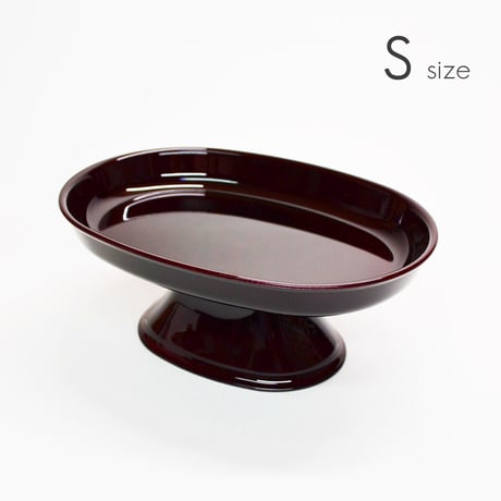 小判型供物台 Sサイズ 5寸 長手三宝 お供物台 031 ワインレッド タメ プラスチック製 仏具