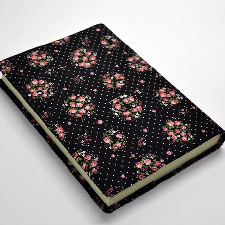 NEW 新版御書分冊用カバー 001 ブラック 花柄 分冊版用 分冊1巻～4巻用カバー 創価学会用 布張り 日蓮大聖人御書 新版 ケース 2021年新版御書