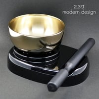 リンセット 2.3寸 001 ブラック 黒 ミニ仏壇用 仏具 りんセット コンパクトリンセット