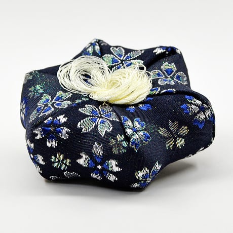 colorリンセット 2.0寸 061 ブルー 桜柄りん座布団 ミニ仏壇用 仏具 りんセット コンパクトリンセット