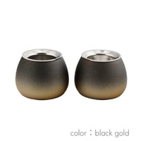 仏器 茶器セット 079 ブラックゴールド Sサイズ 真鍮製 皿アルミ製 創価学会用仏具 ご飯入れ お水入れ 茶碗 仏茶器