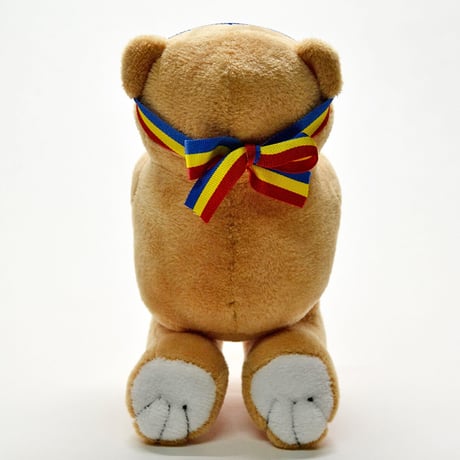 ブルー念珠付きお祈りクマさん 051 ホワイト ピンク ブルー ブラウン ぬいぐるみ 創価学会用グッズ