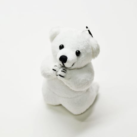 お祈りクマさんストラップ 002 ぬいぐるみストラップ ホワイト ブラウン ピンク 創価学会用グッズ SGI SOKA