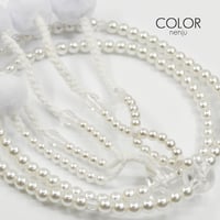 女性用 婦人用数珠 念珠 カラフル念珠 プラスチック製 8寸 111 ホワイトパール 創価学会用 SGI SOKA
