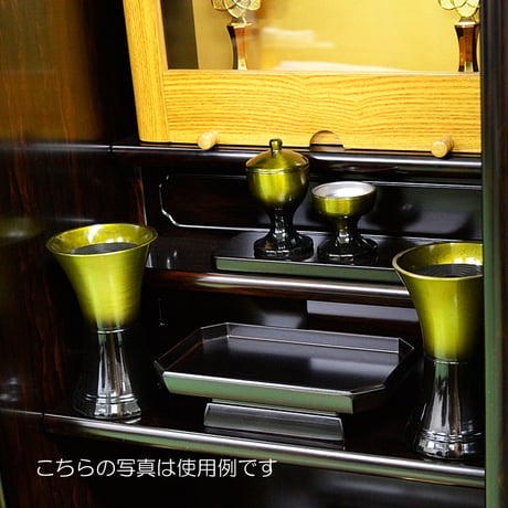長手三宝 お供物台 015 黒檀調 プラスチック仏具 黒檀 幅１９.３cm 奥行１１.３cm 高さ５.４cm 仏具