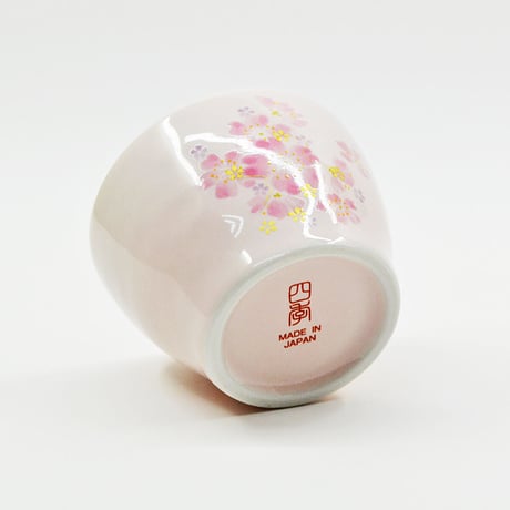 仏器 茶器セット 074 ピンク×桜 磁器製 せともの 創価学会用仏具 ご飯入れ お水入れ 茶碗 仏茶器 SGI SOKA