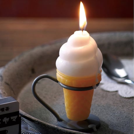 お供えキャンドル 027 ソフトクリーム スイーツキャンドル ろうそく ローソク ろーそく 蝋燭 好物キャンドル