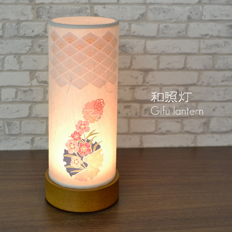 コンパクト盆提灯 和照灯 1基 コードレス 電池式 LED 香華 高さ