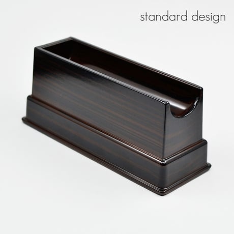 リン棒台 長さ１２ｃｍ 黒檀調 プラスチック製 仏具 05