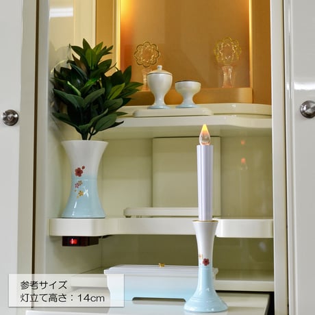 ＬＥＤ電池ろうそく 006 Ｍサイズ １本タイプ 電池式ローソク ロウソク ろーそく お仏壇用