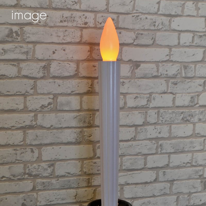 LED電池ろうそく 008 Lサイズ 2本タイプ 全長22.5cm 電池式