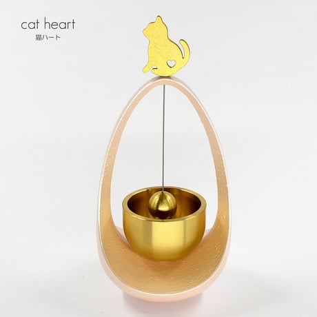 おりん ペット用仏具 いぬハート 猫ハート ペット 075 かわいいリン まわりん 手元供養 ペットメモリアルグッズ