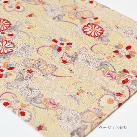 防炎お仏壇マット 7colors 経机敷き20号 026 縦31.5cm×横47.5cm 京友禅 ちりめん ベージュ ピンク桜柄 グリーン ピンク渦巻き桜柄 ブラック ブラウン ライトブラウン 仏具敷