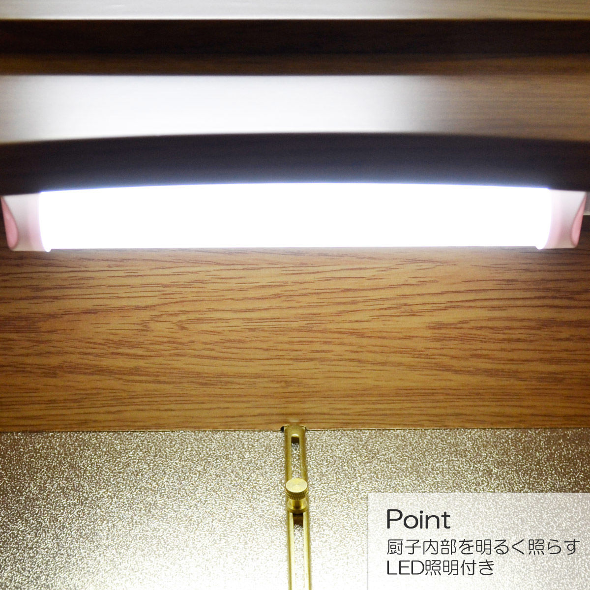 仏壇ミニ(照明付) ミニ仏壇 LED照明付き 特装ご本尊様対応 041 ライトオーク