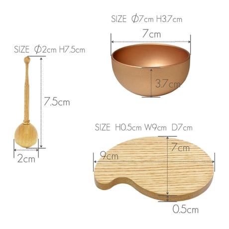 リンセット 070 台座ナチュラルタモ りん棒メープル シャンパンゴールド ミニ仏壇用 仏具 りんセット コンパクトリンセット