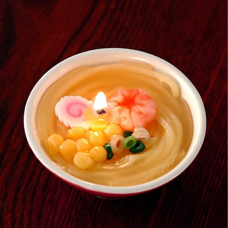 お供えキャンドル 019 らーめん横丁 ラーメン ローソク ろーそく 蝋燭 好物キャンドル