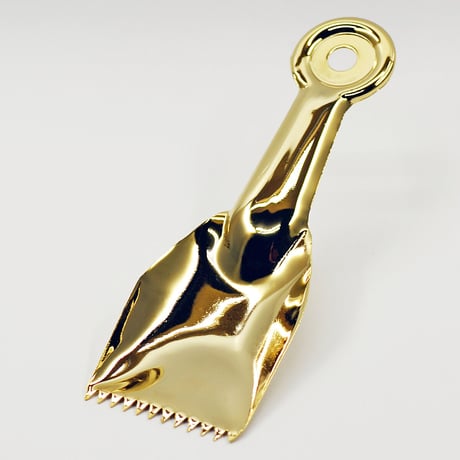 スコップ型灰ならし 037 ゴールド 金属製 金メッキ アクならし 仏具