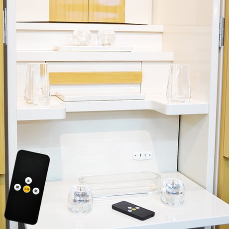 お仏壇用電動扉開閉リモコン 001 説明書・電池付き 赤外線式 自動扉 電動仏壇 創価学会お仏壇