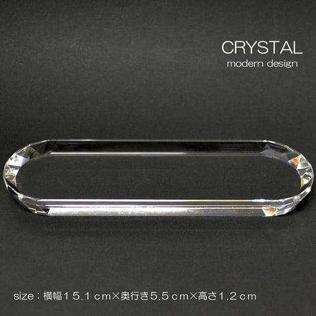 ダイヤカットクリスタル天目机 024 クリア 創価学会用仏具 天目台 仏茶器台 SGI SOKA
