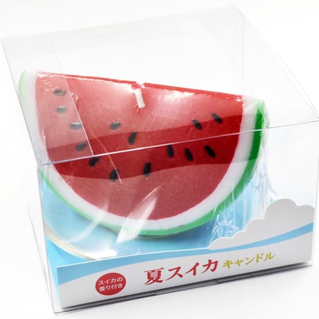 お供えキャンドル 007 夏スイカ 香り付き ろうそく ローソク ろーそく 蝋燭 好物キャンドル