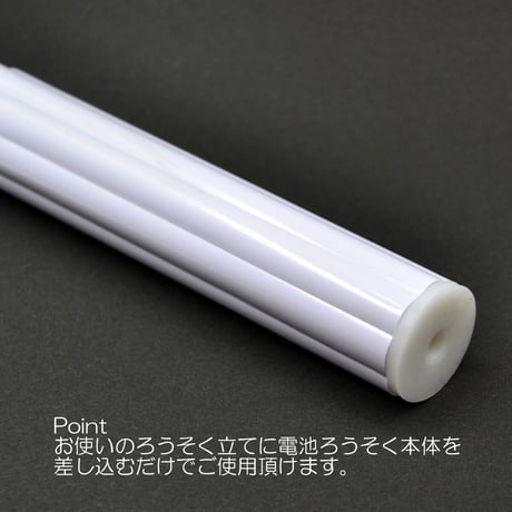 ＬＥＤ電池ろうそく 006 Ｍサイズ １本タイプ 電池式ローソク ロウソク ろーそく お仏壇用