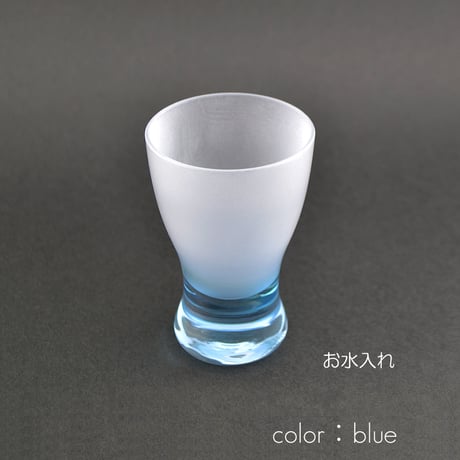 ガラス仏茶器セット 015 ブルー×ホワイト 創価学会用仏具 ご飯入れ お水入れ 茶碗 SGI SOKA