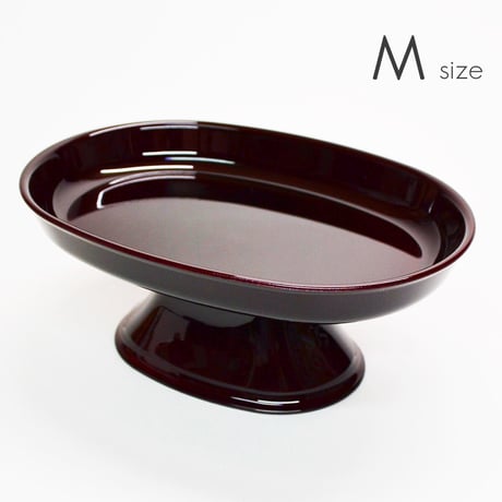 小判型供物台 Mサイズ 6寸 長手三宝 お供物台 032 ワインレッド タメ プラスチック製 仏具