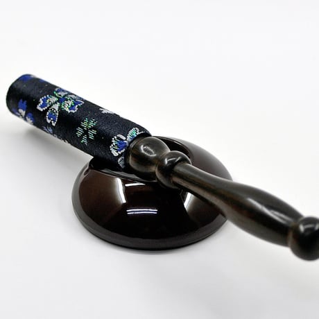 colorリンセット 2.0寸 061 ブルー 桜柄りん座布団 ミニ仏壇用 仏具 りんセット コンパクトリンセット