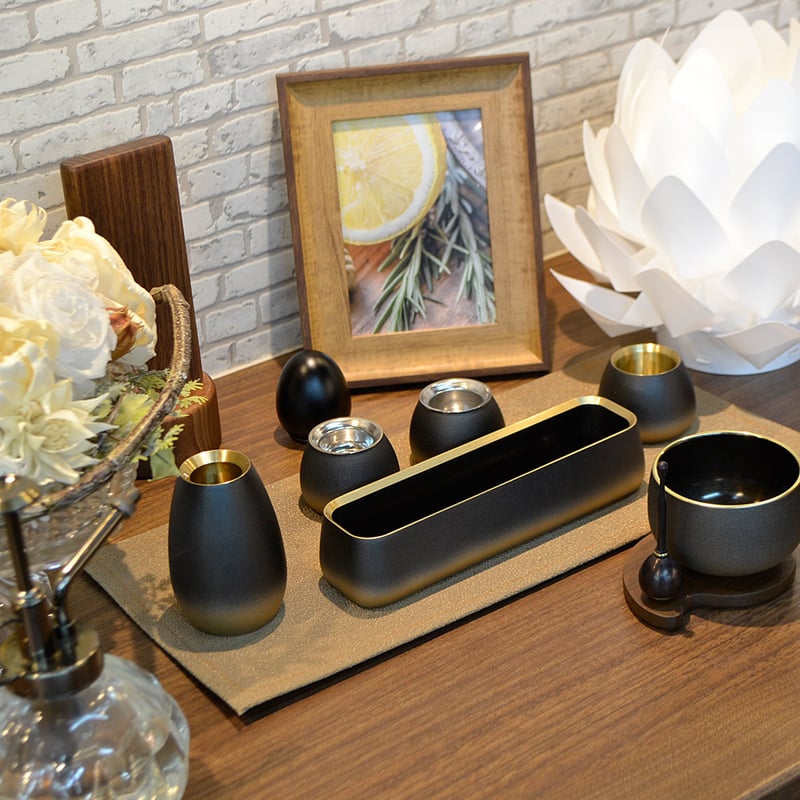 防炎お仏壇マット 7colors 016 縦16cm×横34cm 京友禅 ちりめん