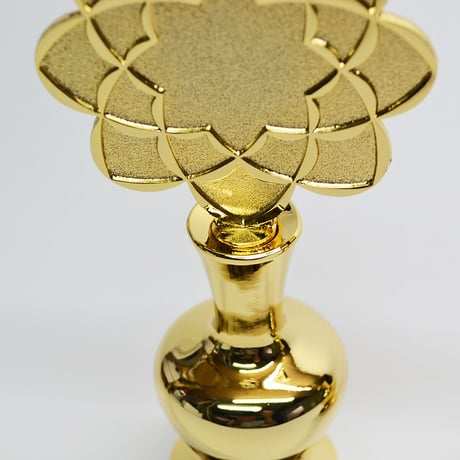 八葉徳利 Ｓサイズ ２個セット 両面タイプ 2.5寸 亜鉛合金ダイキャスト金メッキ加工 創価学会用 マ−ク 徳利 とっくり SGI SOKA