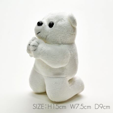 お祈りクマさん 001ホワイト ピンク ブルー ブラウン ぬいぐるみ 創価学会用グッズ SGI SOKA