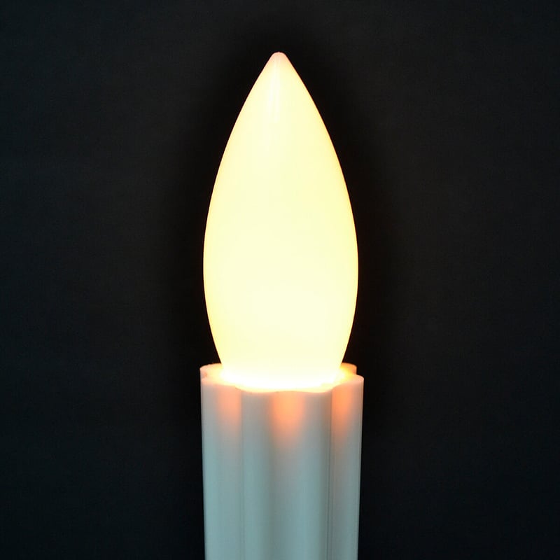 電気ろうそく専用LED電球 Lサイズ 1個 特大用 033 76型 12口金