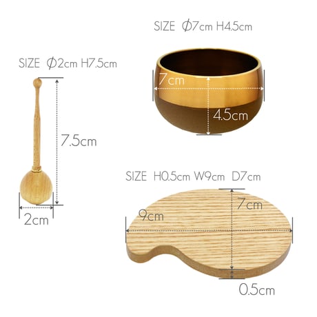 木製台座リンセット ブラウンゴールド 085 台座ナチュラルタモ りん棒メープル ミニ仏壇用 仏具 りんセット コンパクトリンセット