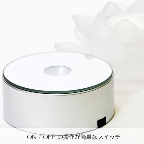 浄蓮花セット 蓮LEDキャンドル 001 フロストホワイト くもりガラス 電池式 コードレス ろうそく ローソク ろーそく キャンドル