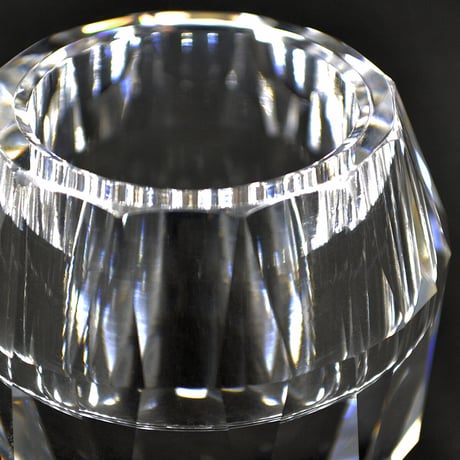 クリスタル台付き仏器 茶器セット 075 クリア クリスタル ダイヤカット 創価学会用仏具 ご飯入れ お水入れ 茶碗 SGI SOKA