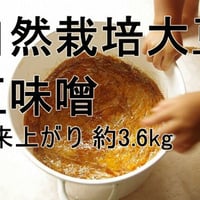 手作り味噌キット 自然栽培大豆の豆味噌（出来上がり量3.6kg）